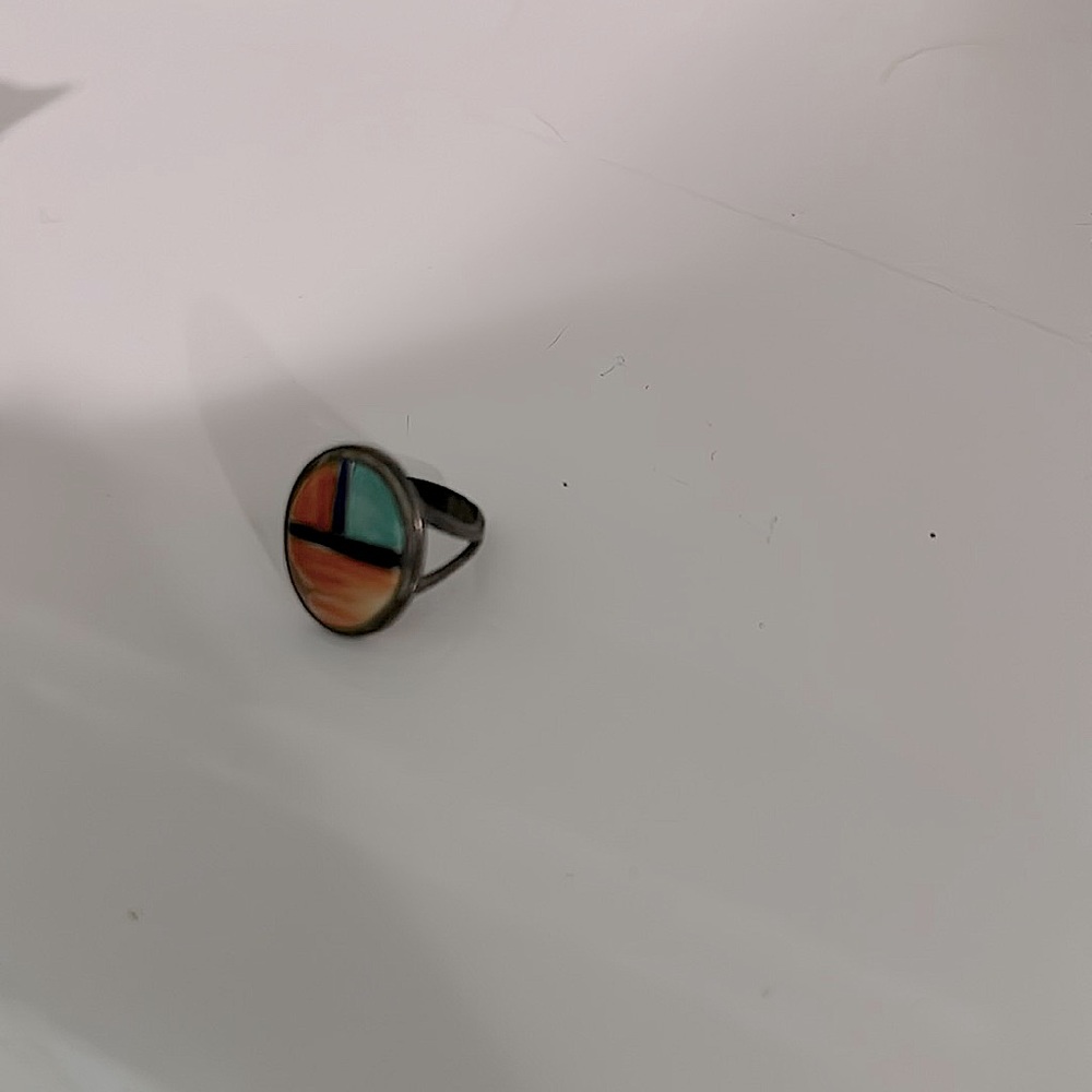 Cecil henry ring Navajo ( real turquoise and sterling silver )